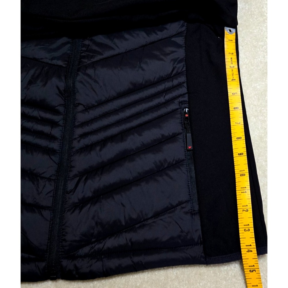 Canada Weather Gear Puffer Jacket Hooded Hybrid Soft Shell Womens L Black NWT - Picture 7 of 14